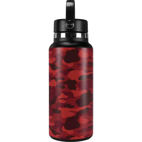 Red Street Camo Hydro Flask 32oz Wide Mouth Skin